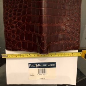 Ralph Lauren Alligator Passport Billfold